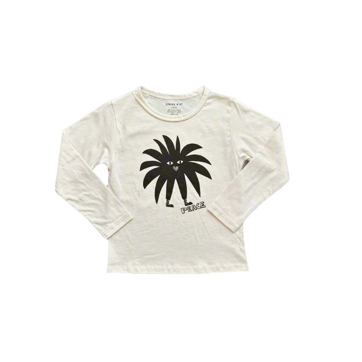 Peace Long Sleeve Tee – Seaweed Fiber, Algae Ink Printed (Kids)