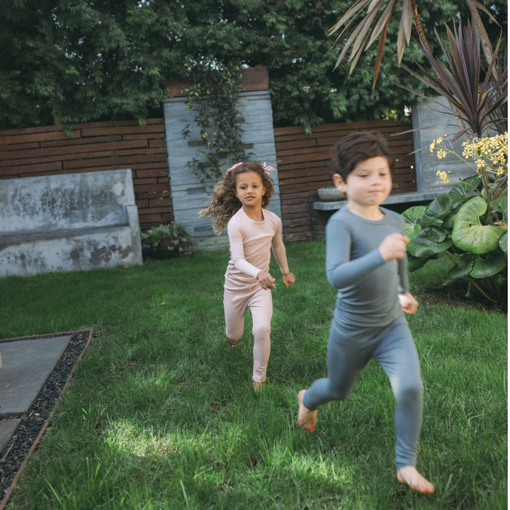 Kids' Pajama Set – TENCEL™ Ribbed, Flame-Retardant-Free Sleepwear