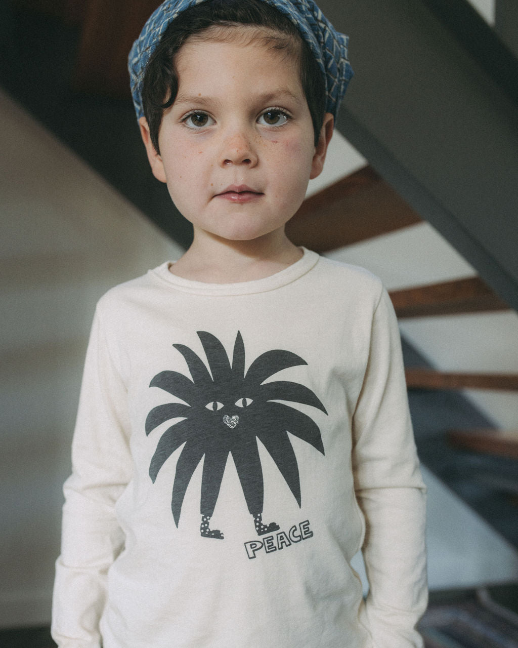 T-shirt à manches longues en fibre d'algues biologiques avec encre d'algues