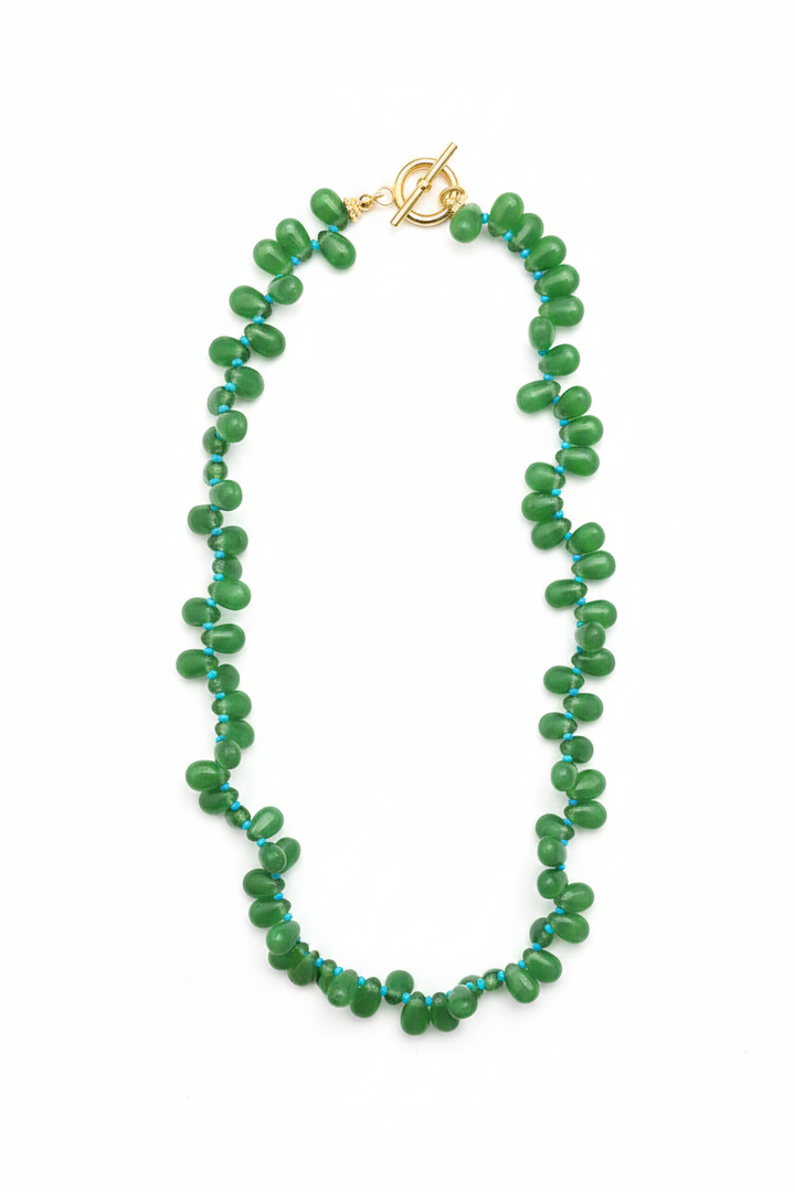 Grape Glass Bead Necklace