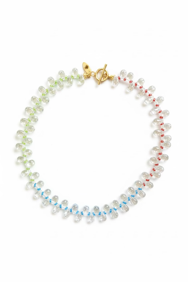 Grape Glass Bead Necklace