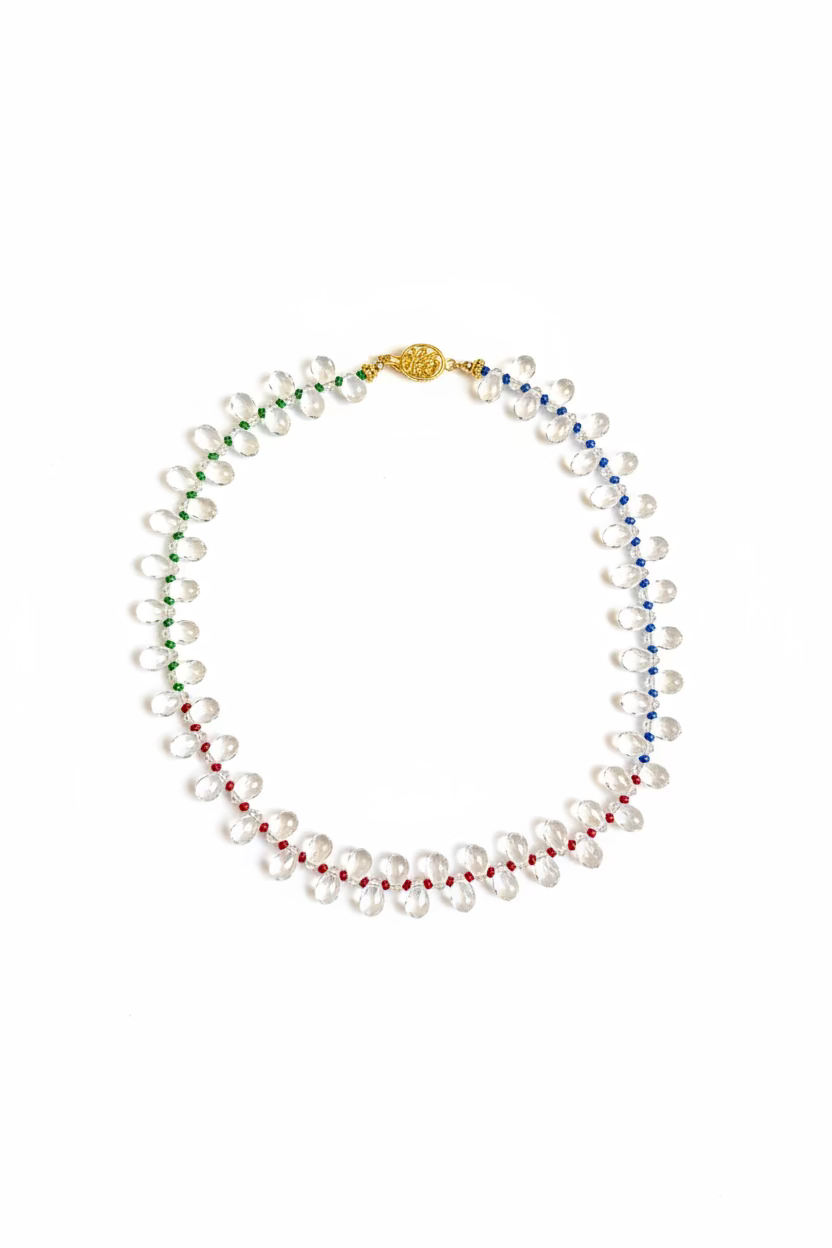 Artisan Grape Glass Bead Necklace
