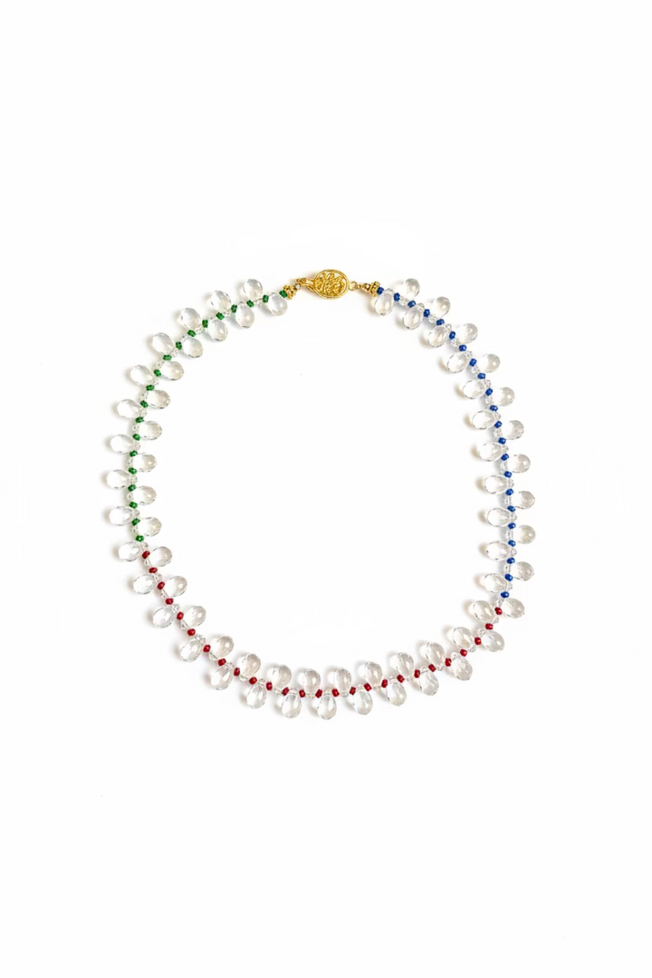 Artisan Grape Glass Bead Necklace