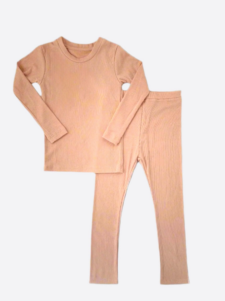 Kids' Pajama Set – TENCEL™ Ribbed, Flame-Retardant-Free Sleepwear