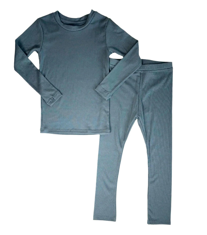 Kids' Pajama Set – TENCEL™ Ribbed, Flame-Retardant-Free Sleepwear