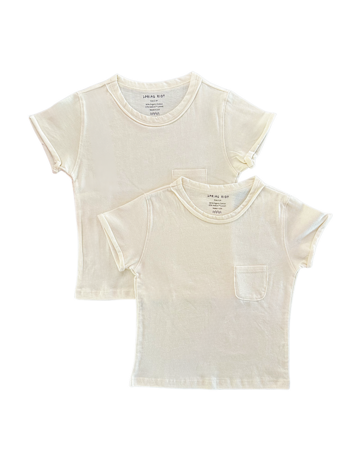Seaweed Fiber Undershirt (2-Pack) – Undyed Organic Cotton for Kids