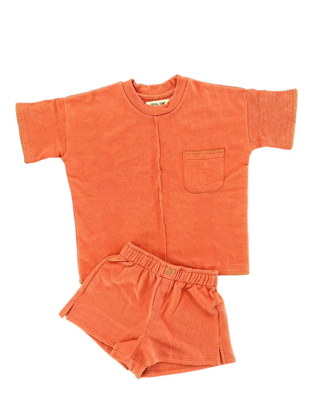 French Terry Set – Pima Cotton, Hand-Embroidered (Kids)