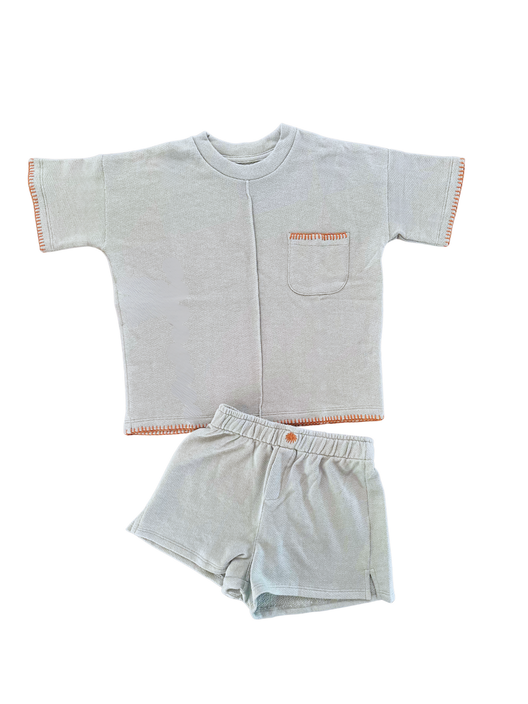 French Terry Set – Pima Cotton, Hand-Embroidered (Kids)